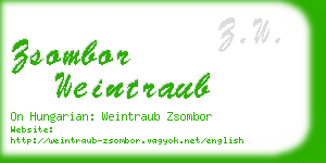 zsombor weintraub business card